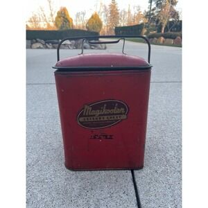 Vintage RARE Red Magikooler Leisure Chest 1950's 16" x 10"